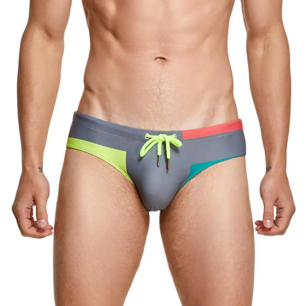 SEOBEAN 2023 New Swimwear Mens Swim Briefs Sexy Bikini Swimming Trunks for Man Swimsuit Bathing Beach Shorts