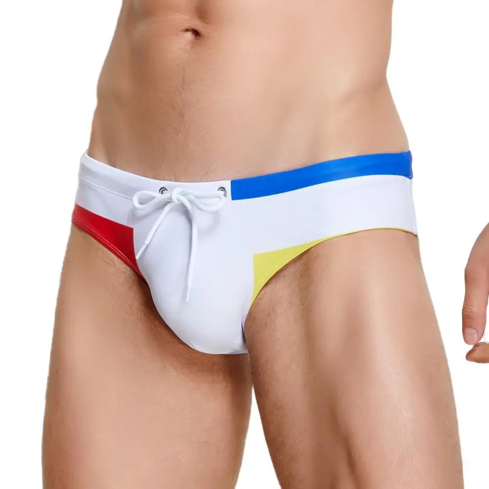 SEOBEAN 2023 New Swimwear Mens Swim Briefs Sexy Bikini Swimming Trunks for Man Swimsuit Bathing Beach Shorts
